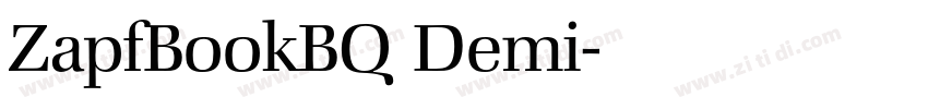 ZapfBookBQ Demi字体转换 ZapfBookBQ Demi字体转换